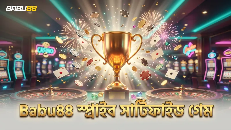Babu88 এর স্প্রাইব সার্টিফিকেশন গেমের বিশ্বাসযোগ্যতা বাড়ায়।