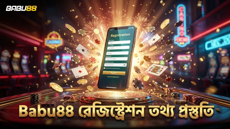 Babu88 রেজিস্ট্রেশনের জন্য প্রয়োজনীয় তথ্য সংগ্রহ।