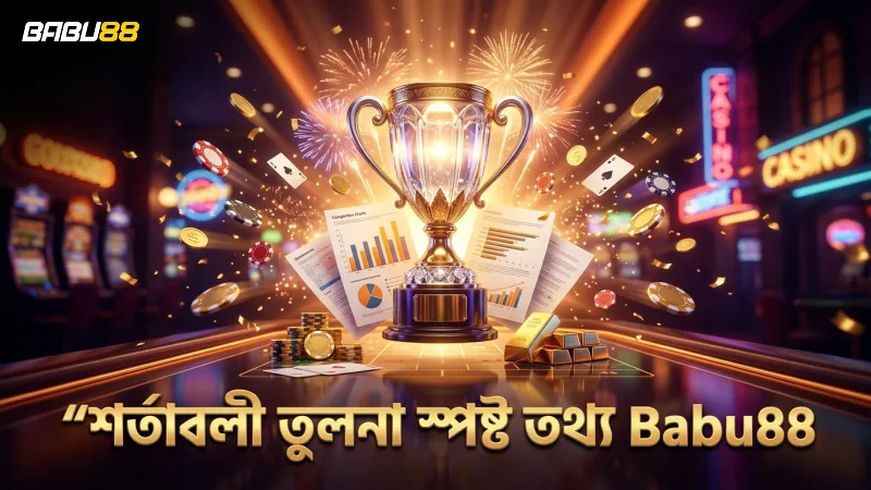বিভিন্ন ক্যাসিনোর শর্তাবলীর স্পষ্ট তুলনামূলক চার্ট